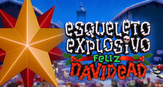 Esqueleto Explosivo Feliz Navidead