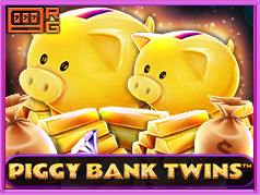 Retro Piggy Bank Twins Xmas